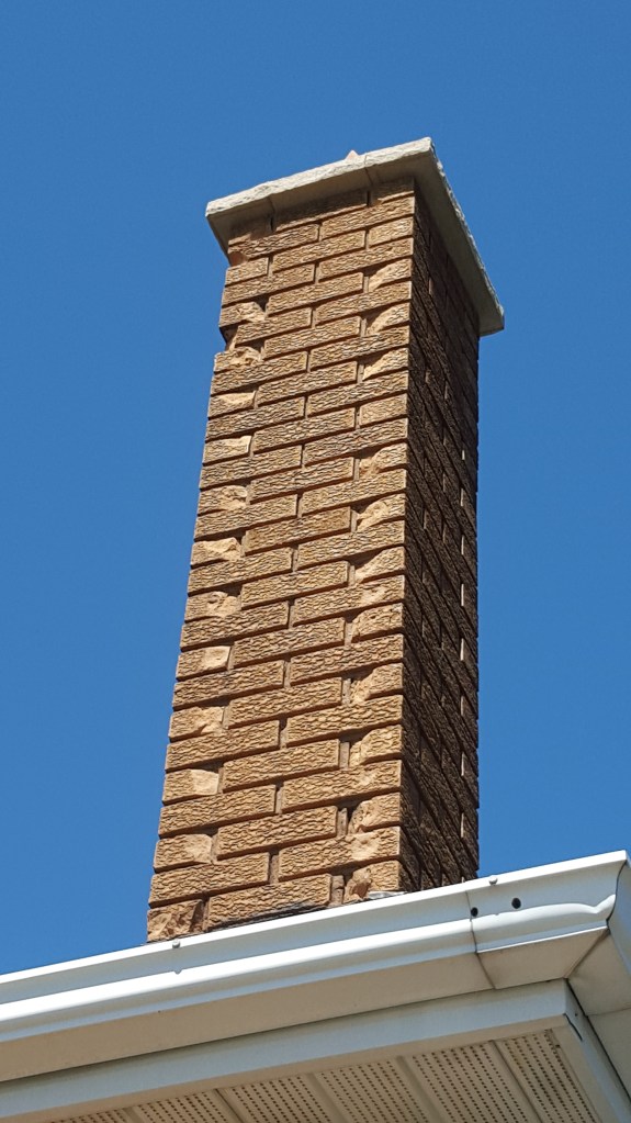 It was always a contest to see how many brick chips were on the back deck.